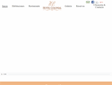 Tablet Screenshot of hotelcolonial.com.mx