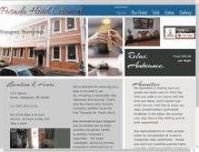 Tablet Screenshot of hotelcolonial.com
